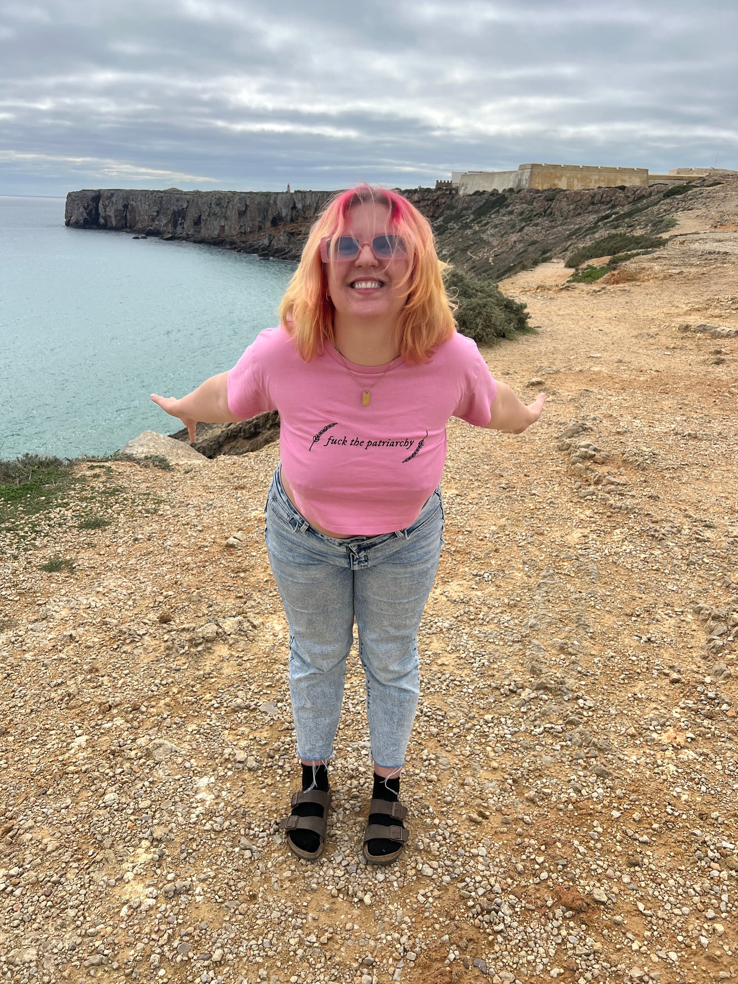 Fuck The Patriarchy - Taylor Swift Red Era Eras Tour inspired women's crop top