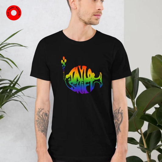 The Swiphtie T (Taylor's Version): Taylor Swift & Phish Rainbow t-shirt Unisex (large logo design)