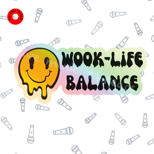 Wook-Life Balance 10-pack Holographic Stickers | Phish Inspired