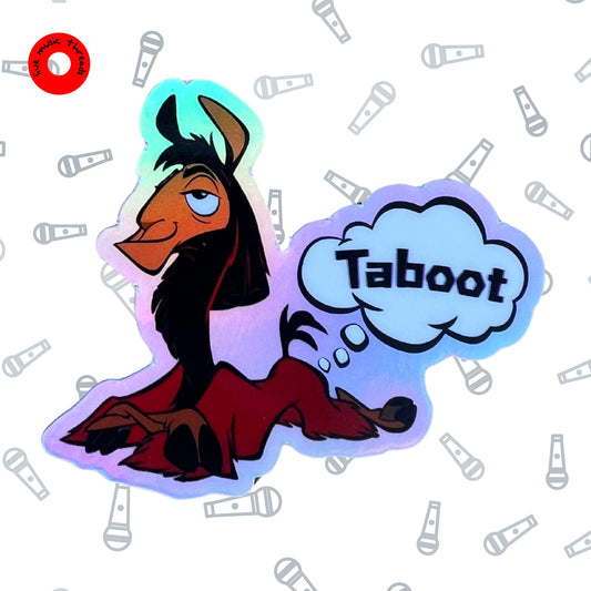 Holographic Llama Taboot Sticker (10 pack) | Emperor’s New Groove Kuzco x Phish Inspired