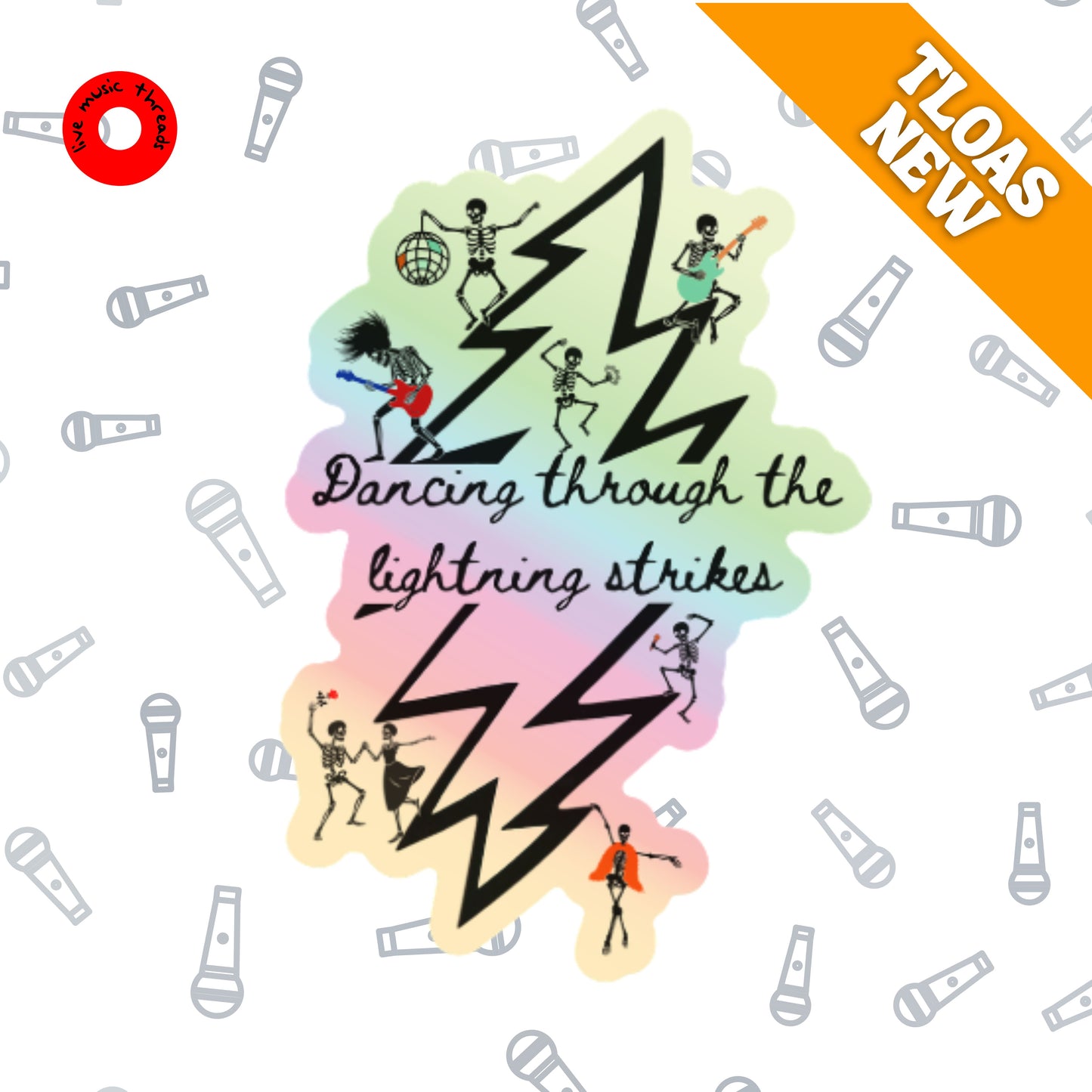 10-pack Grateful Dead Taylor Swift mashup holographic stickers | Opalite is Dead