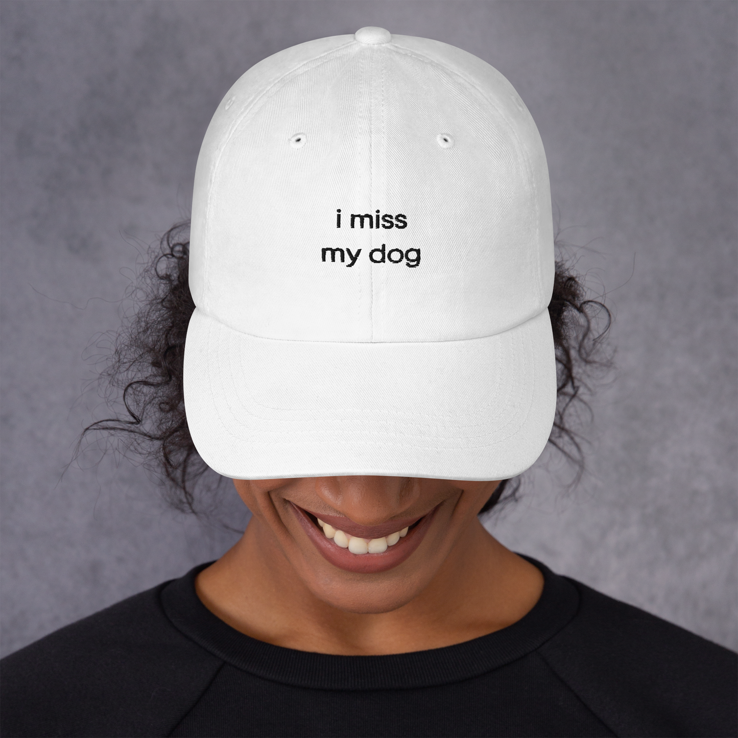 i miss my dog | embroidered baseball dad cap