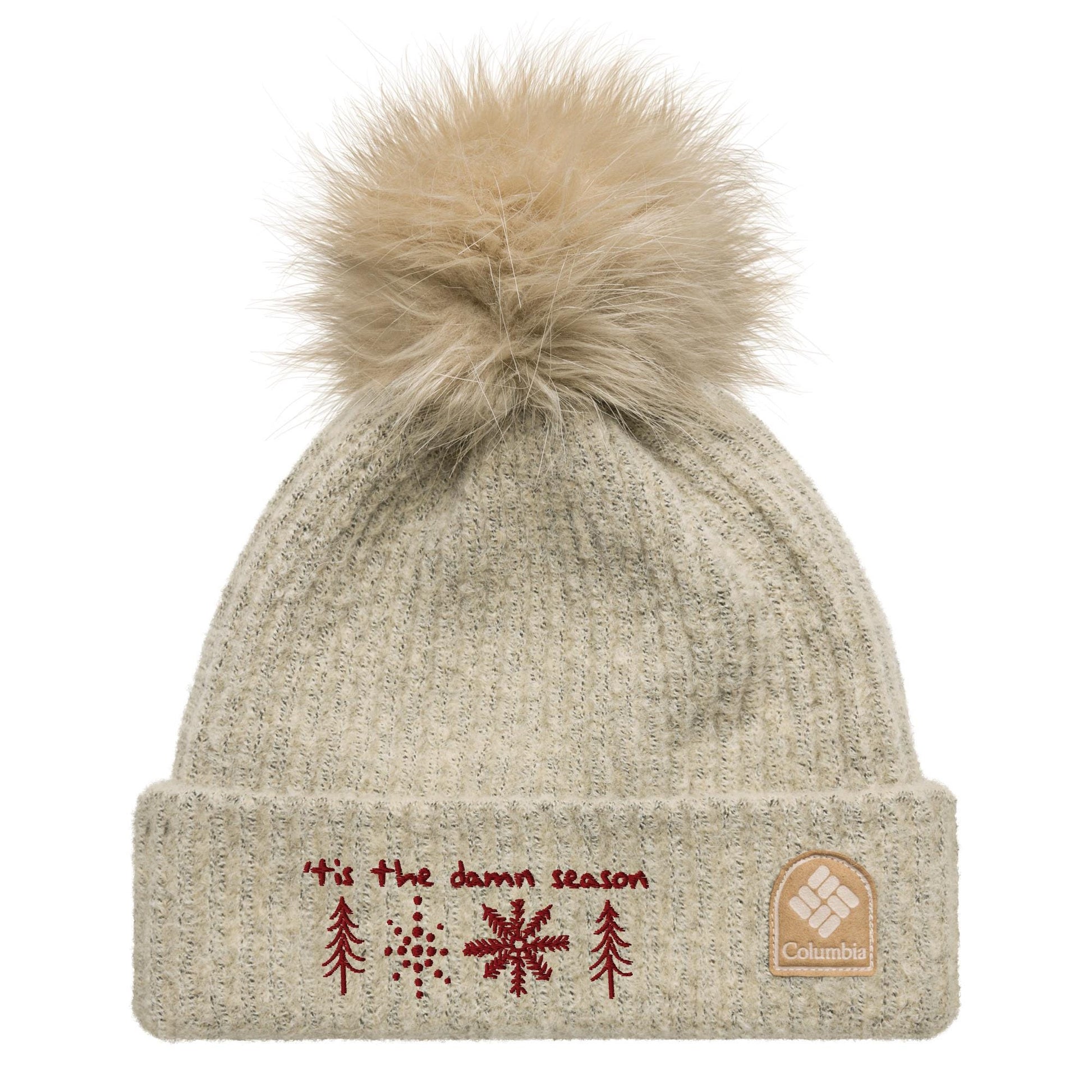 Tis The Damn Season | Taylor Swift Inspired Embroidered Columbia Pom Pom Beanie