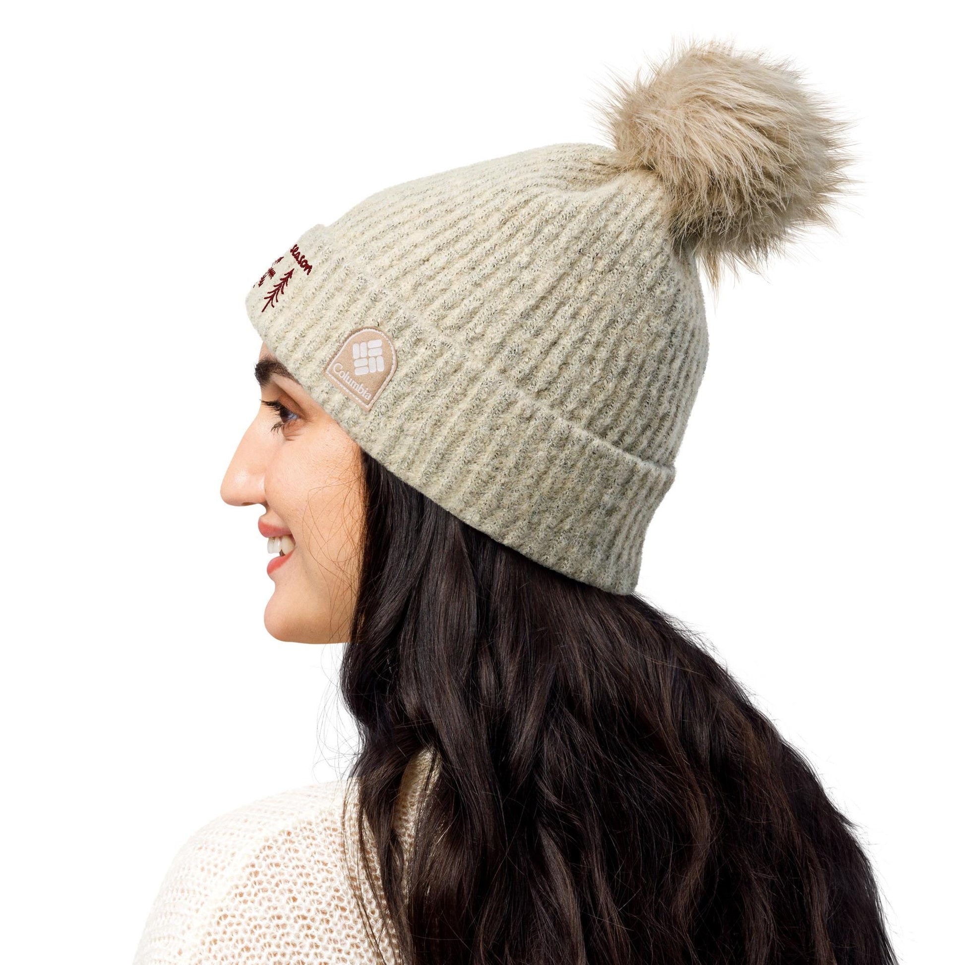 Tis The Damn Season | Taylor Swift Inspired Embroidered Columbia Pom Pom Beanie