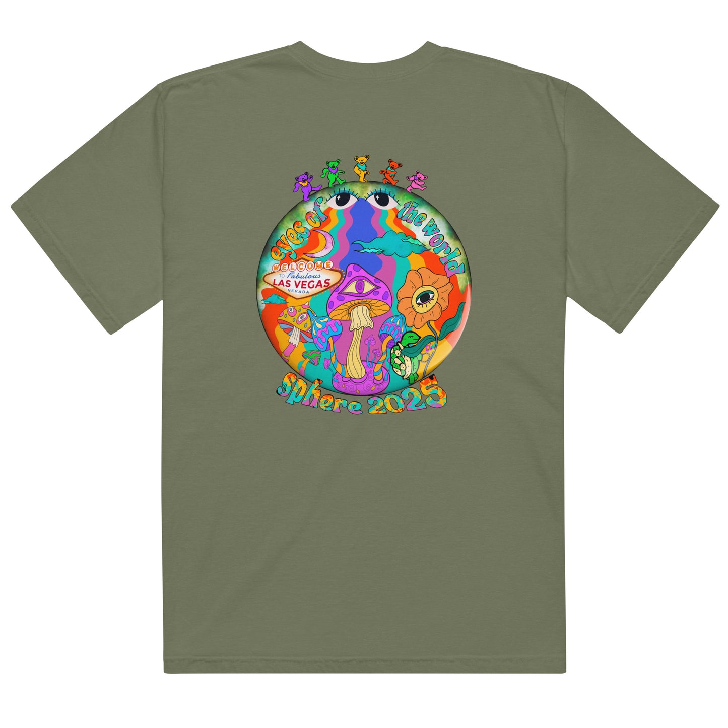 Sphere x Dead & Company Las Vegas inspired psychedelic unisex T-shirt