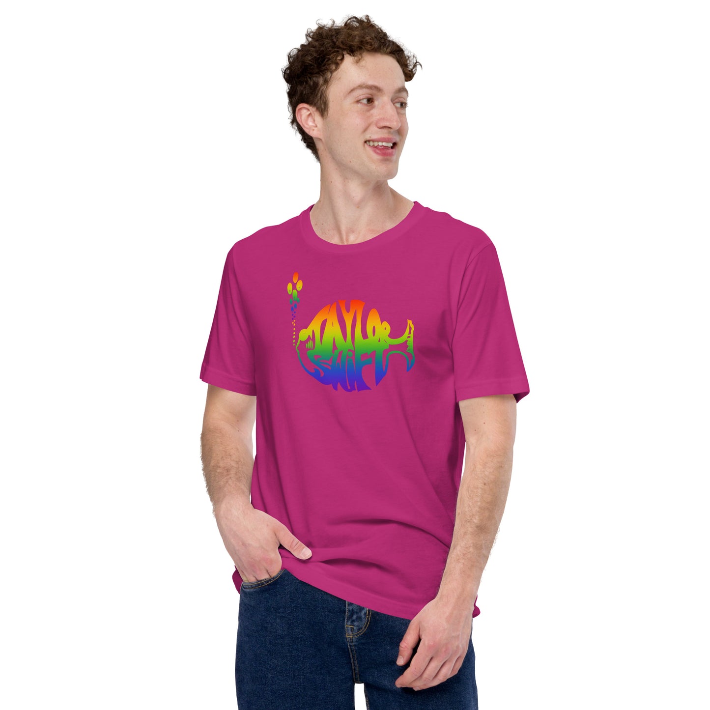 The Swiphtie T (Taylor's Version): Taylor Swift & Phish Rainbow t-shirt Unisex (large logo design)