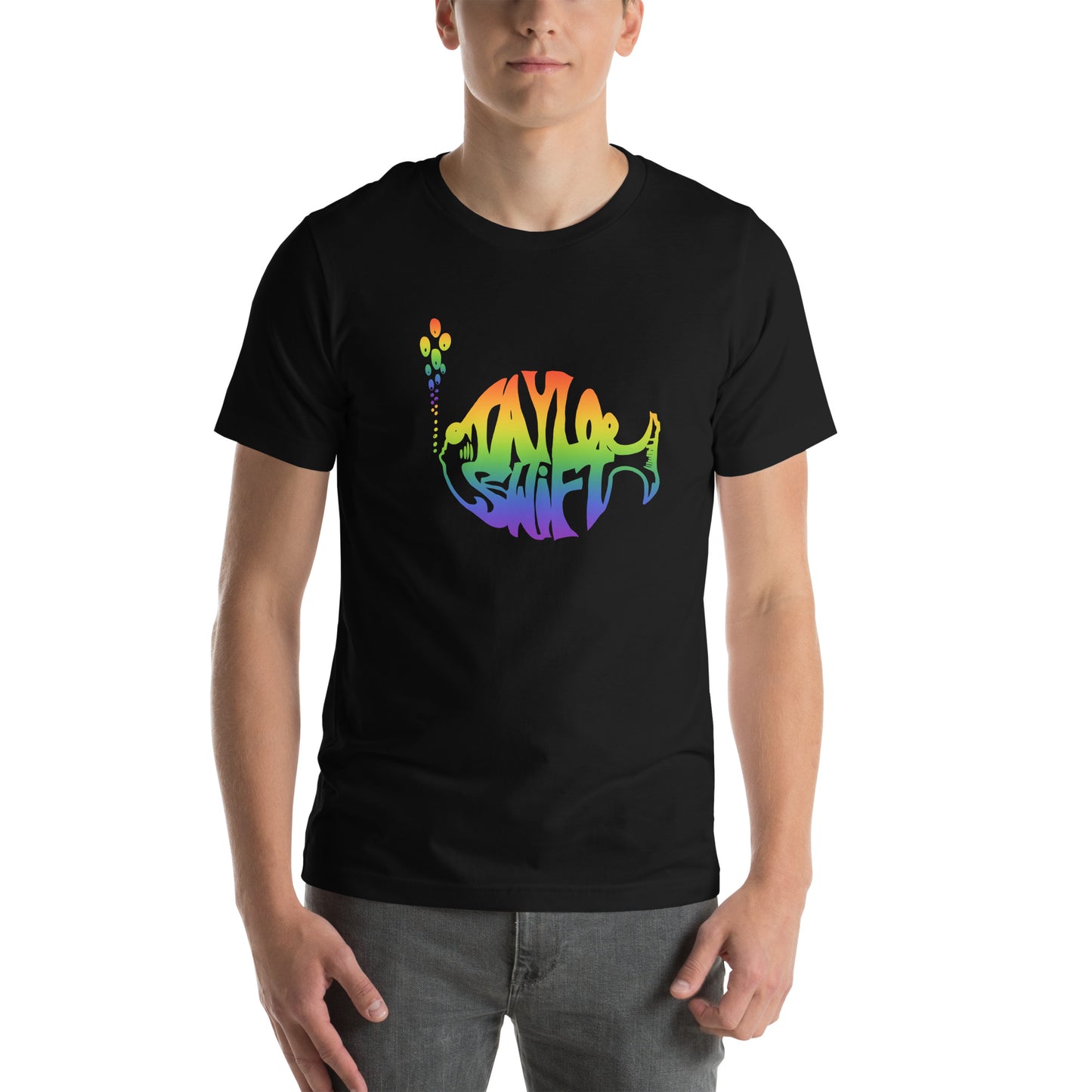 The Swiphtie T (Taylor's Version): Taylor Swift & Phish Rainbow t-shirt Unisex (large logo design)