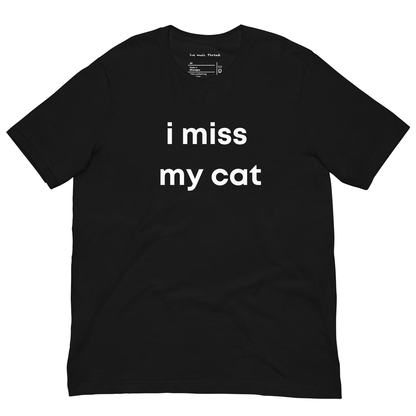 i miss my cat | unisex travel t-shirt