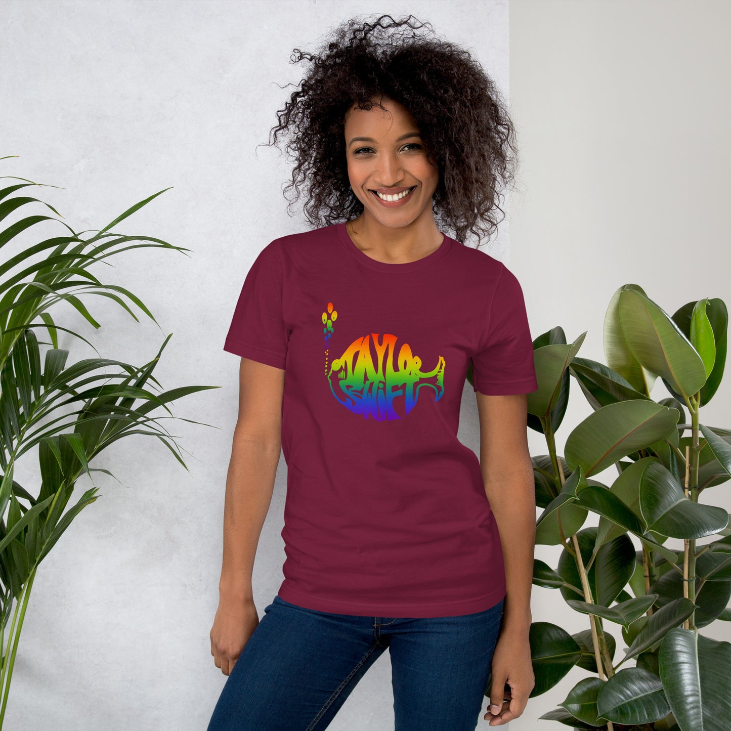 The Swiphtie T (Taylor's Version): Taylor Swift & Phish Rainbow t-shirt Unisex (large logo design)