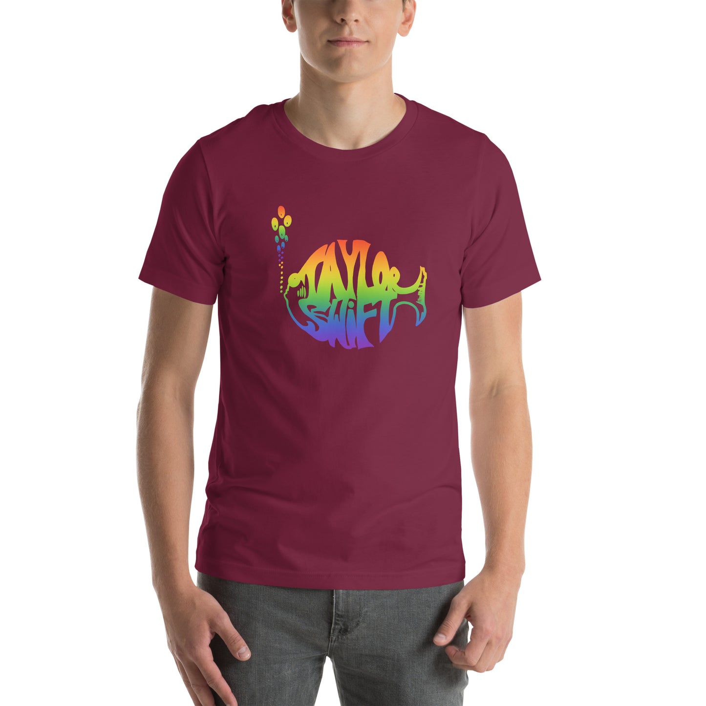 The Swiphtie T (Taylor's Version): Taylor Swift & Phish Rainbow t-shirt Unisex (large logo design)