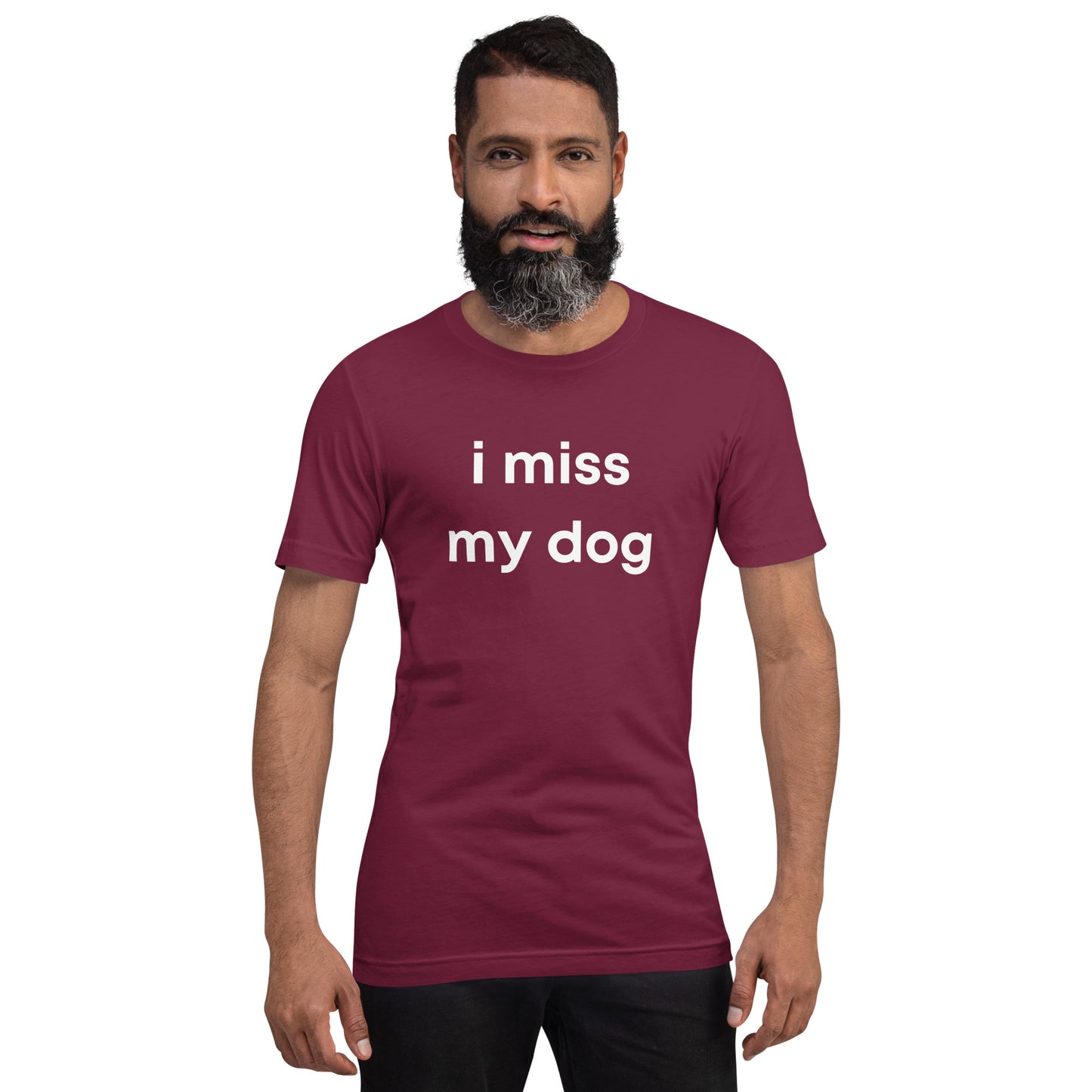 i miss my dog | unisex travel T-shirt