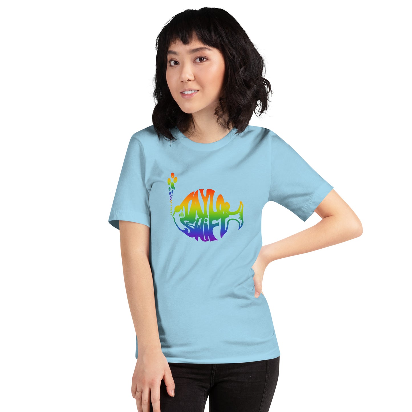 The Swiphtie T (Taylor's Version): Taylor Swift & Phish Rainbow t-shirt Unisex (large logo design)