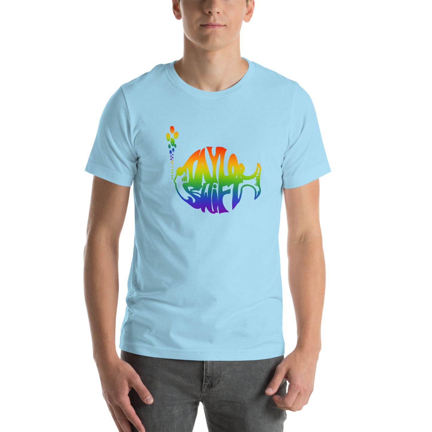 The Swiphtie T (Taylor's Version): Taylor Swift & Phish Rainbow t-shirt Unisex (large logo design)