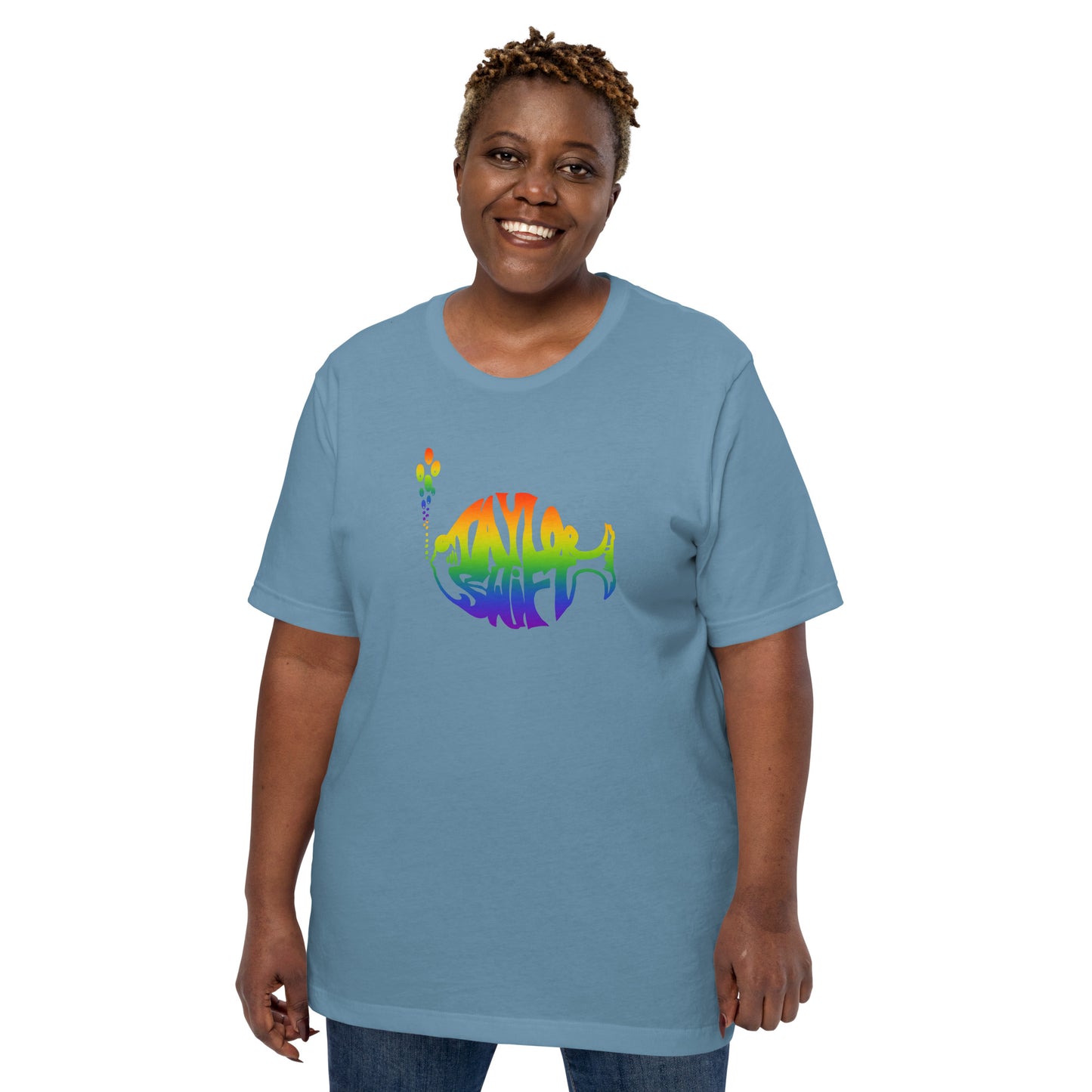 The Swiphtie T (Taylor's Version): Taylor Swift & Phish Rainbow t-shirt Unisex (large logo design)