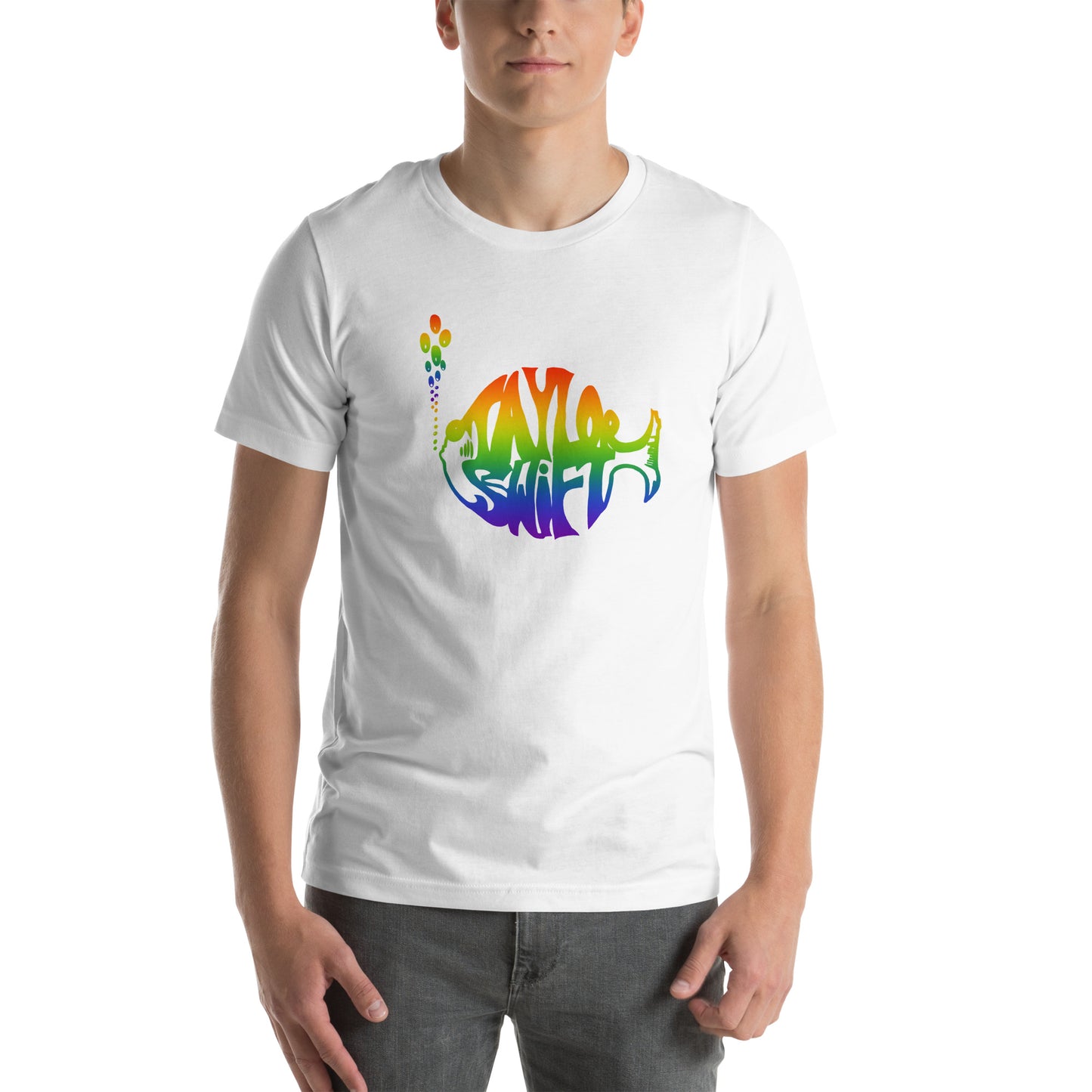 The Swiphtie T (Taylor's Version): Taylor Swift & Phish Rainbow t-shirt Unisex (large logo design)