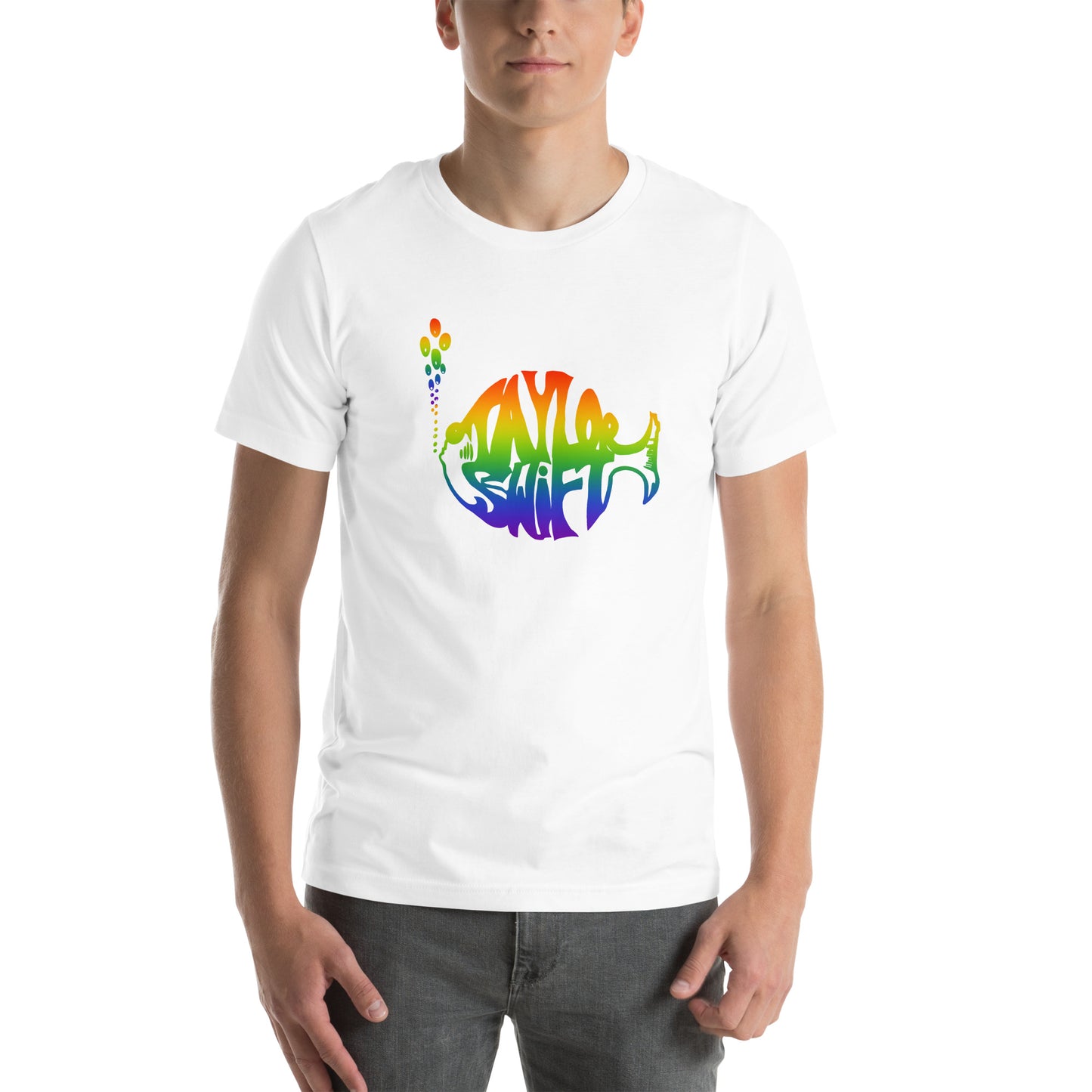 The Swiphtie T (Taylor's Version): Taylor Swift & Phish Rainbow t-shirt Unisex (large logo design)