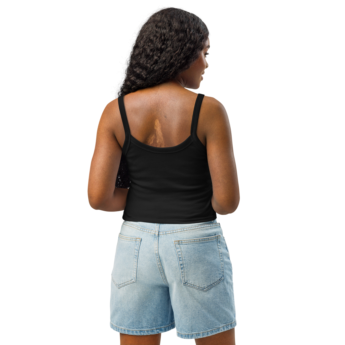 Eyes of the Algarve Women’s mid-cut cropped tank top