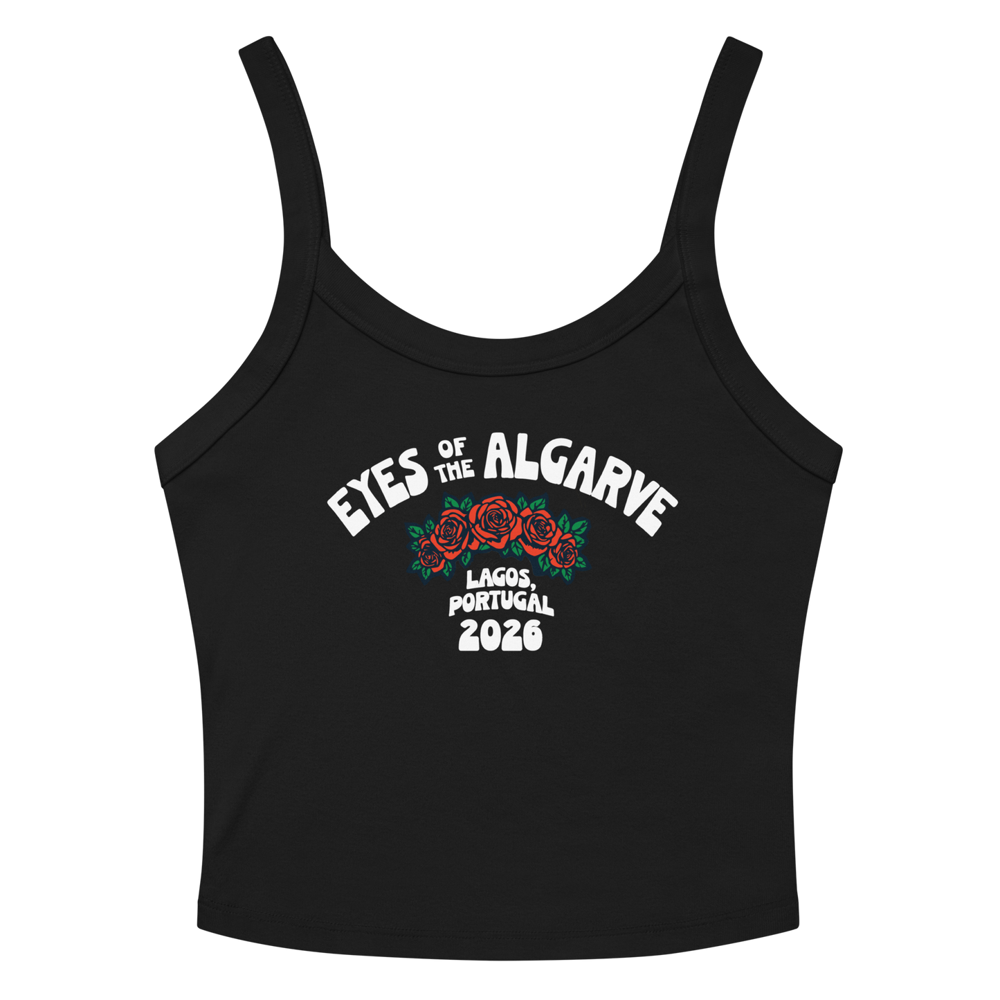 Eyes of the Algarve Women’s mid-cut cropped tank top