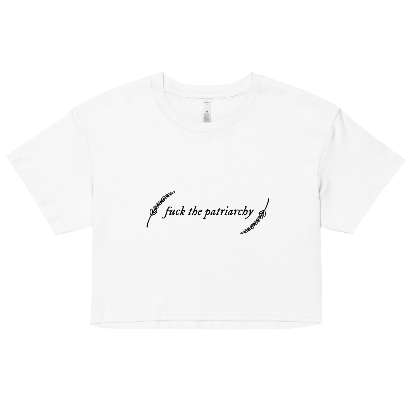 Fuck The Patriarchy - Taylor Swift Red Era Eras Tour inspired women's crop top