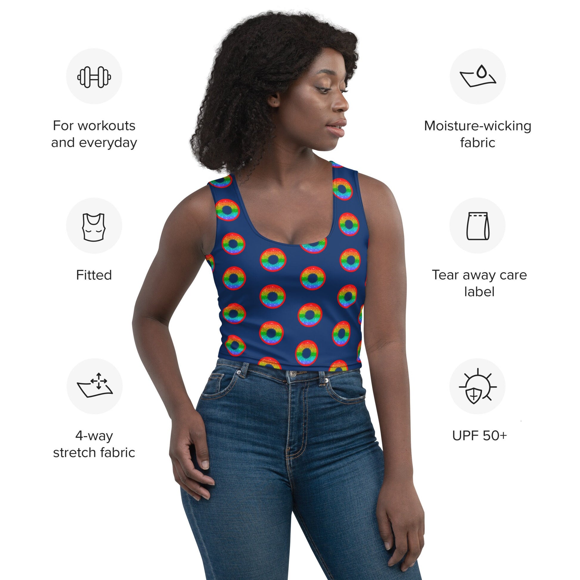 Phish Pride Crop Top | Rainbow Donut | Phabulous