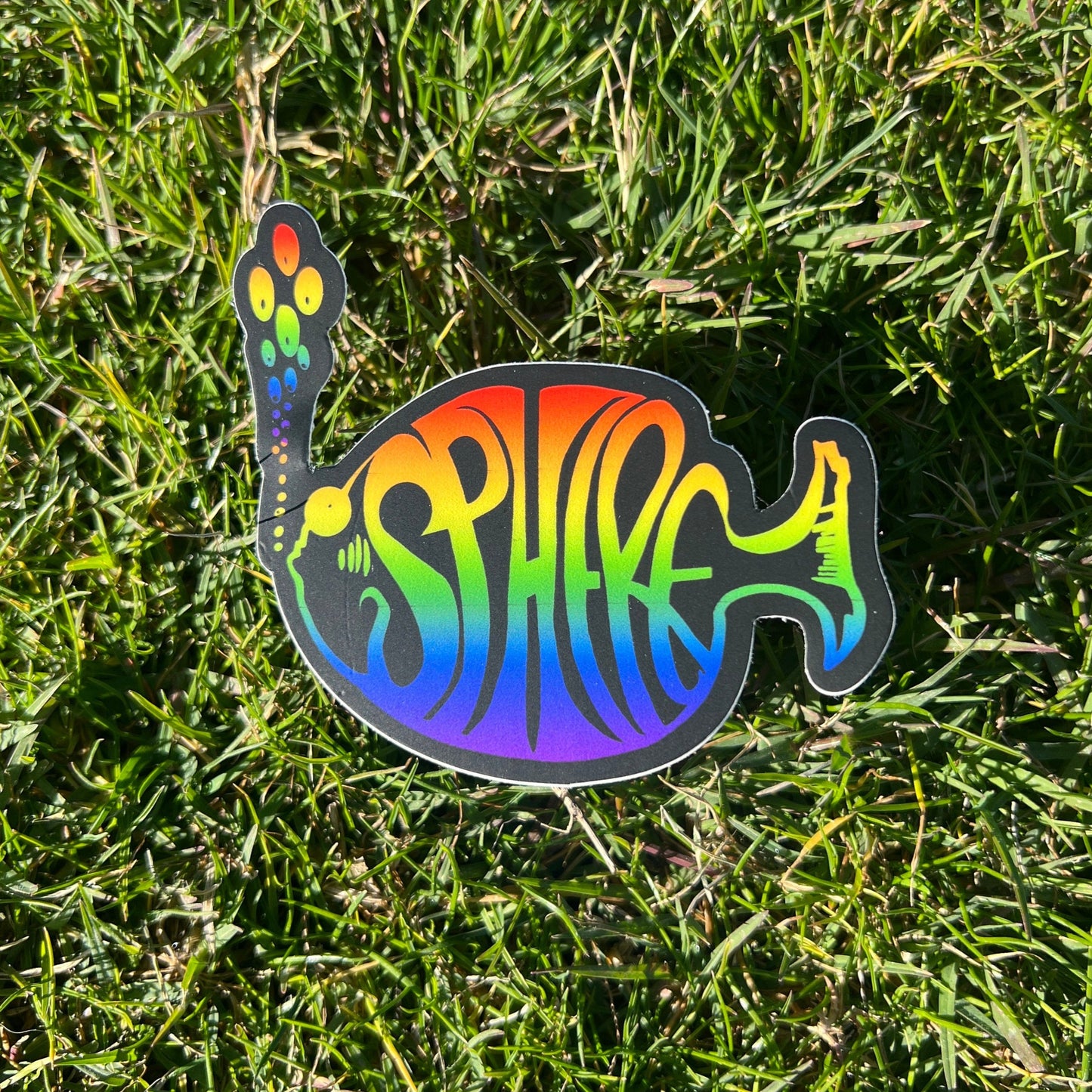 Phish X Sphere Stickers (10-pack) | Glitter and Black Stickers